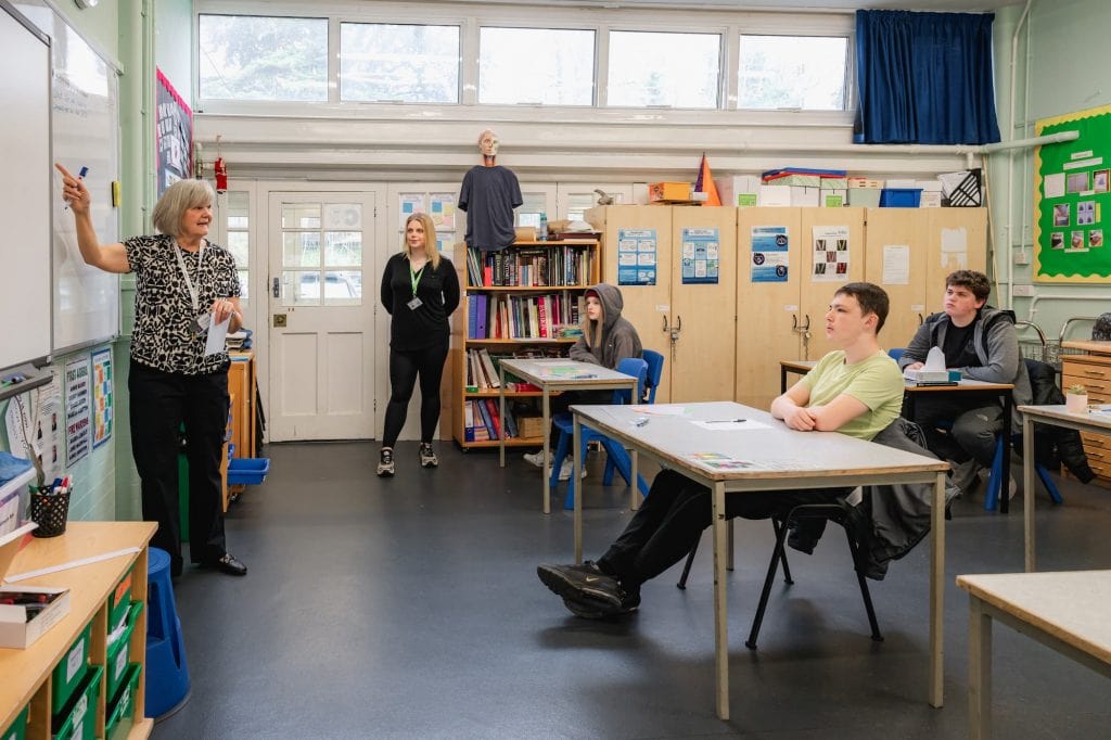 Students learning at The Harbour School